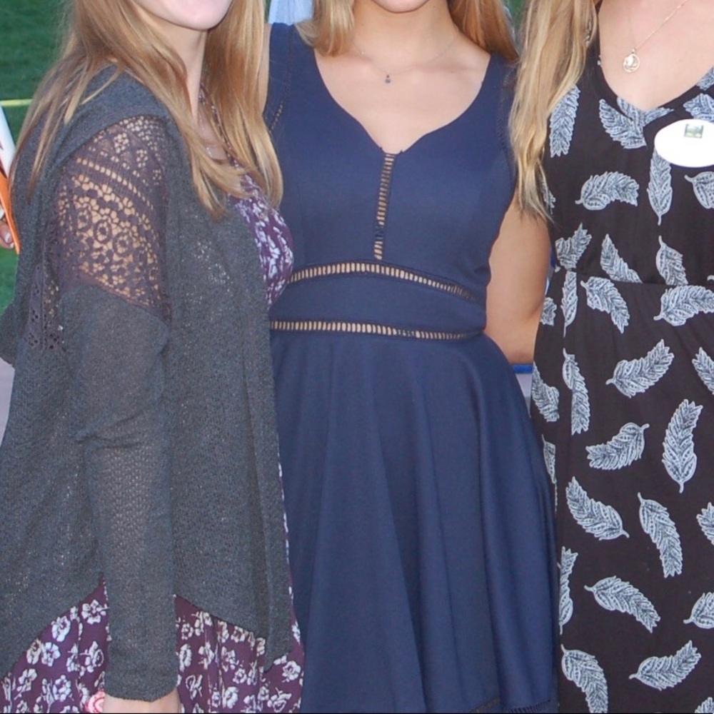 Francesca’s Navy blue formal dress